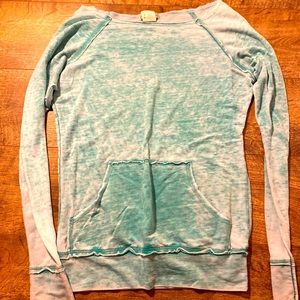 women’s off the shoulder light sweatshirt